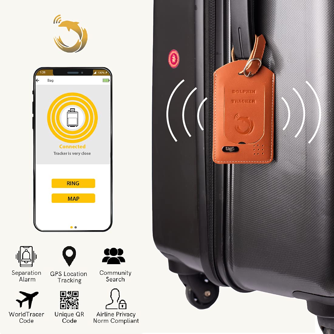GPS Tracker am Koffer